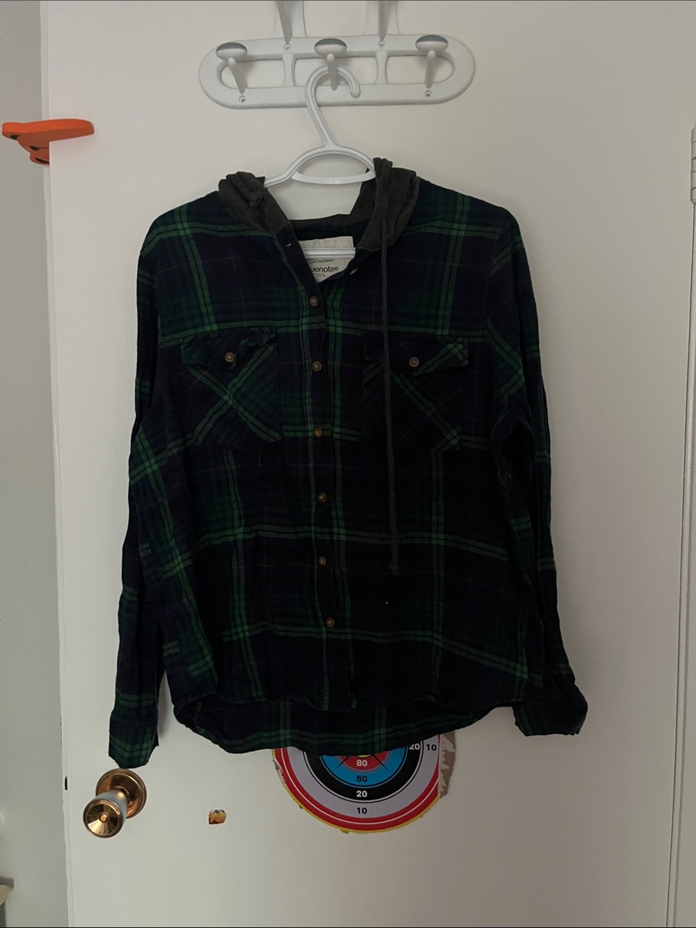 Bluenotes Plaid Button-Up Shirt - Green & Black Tartan